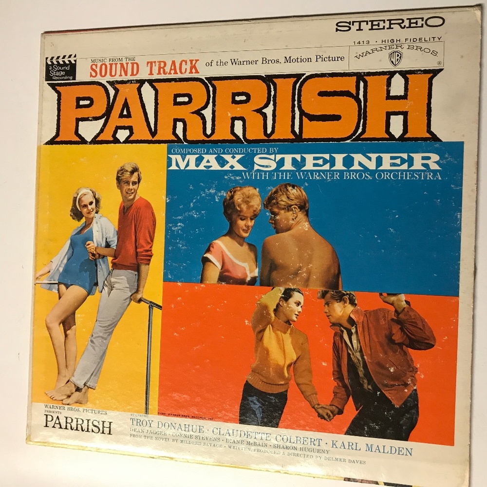 Music Album Vinyl Movie Soundtrack "Parrish" 1961
